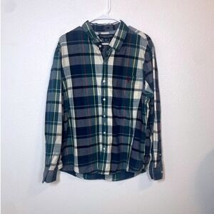 US Polo Assn Mens Slim Fit Plaid Long Sleeve Button Down Shirt XXL
